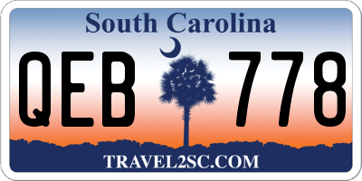 SC license plate QEB778