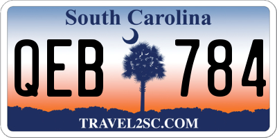 SC license plate QEB784
