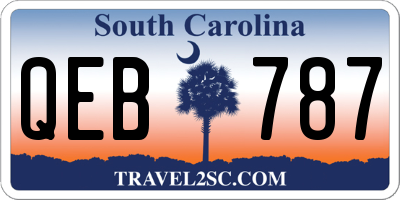 SC license plate QEB787