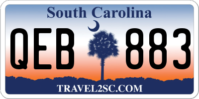 SC license plate QEB883