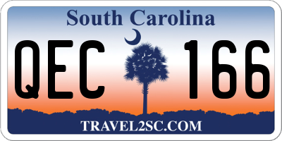 SC license plate QEC166