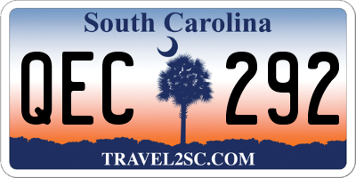 SC license plate QEC292