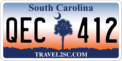 SC license plate QEC412