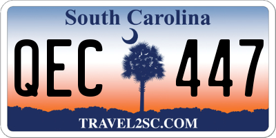 SC license plate QEC447
