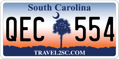 SC license plate QEC554