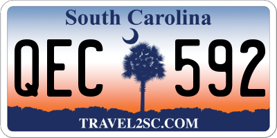 SC license plate QEC592