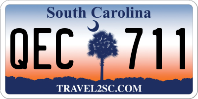 SC license plate QEC711