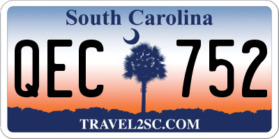 SC license plate QEC752