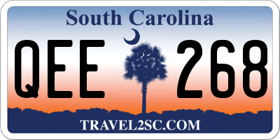 SC license plate QEE268