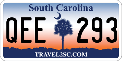 SC license plate QEE293