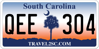 SC license plate QEE304