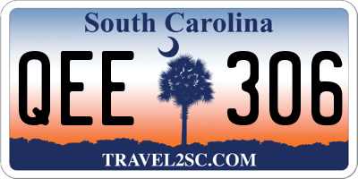 SC license plate QEE306