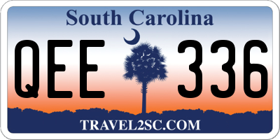 SC license plate QEE336