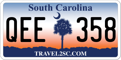 SC license plate QEE358