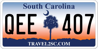 SC license plate QEE407