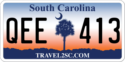 SC license plate QEE413