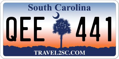 SC license plate QEE441