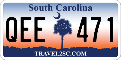 SC license plate QEE471