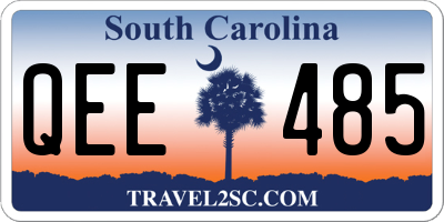 SC license plate QEE485