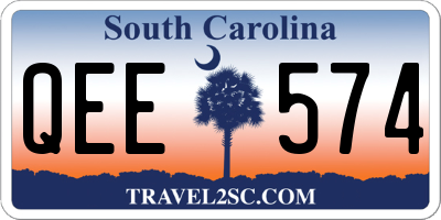 SC license plate QEE574