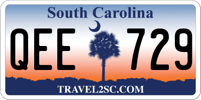 SC license plate QEE729