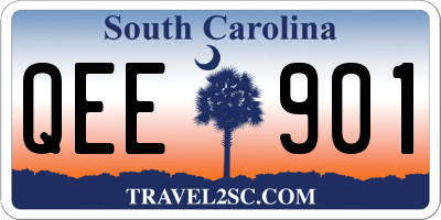 SC license plate QEE901