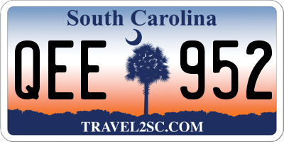 SC license plate QEE952