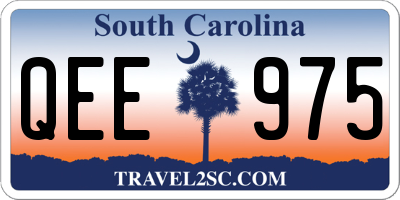 SC license plate QEE975