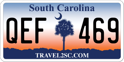 SC license plate QEF469