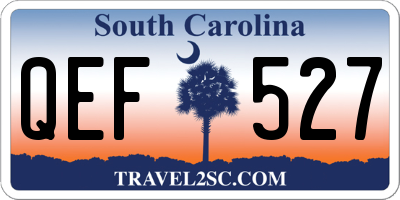 SC license plate QEF527