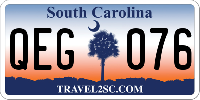 SC license plate QEG076