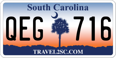 SC license plate QEG716