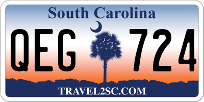 SC license plate QEG724
