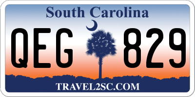 SC license plate QEG829