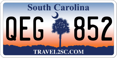 SC license plate QEG852