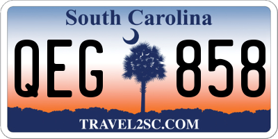 SC license plate QEG858