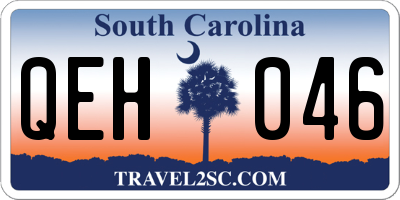 SC license plate QEH046