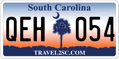 SC license plate QEH054