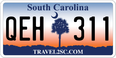 SC license plate QEH311