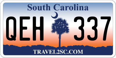 SC license plate QEH337