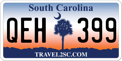 SC license plate QEH399