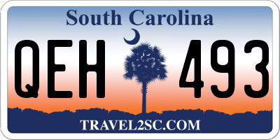 SC license plate QEH493