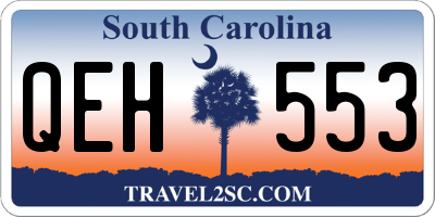SC license plate QEH553