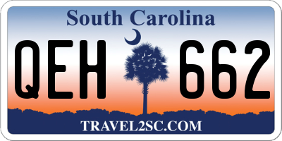 SC license plate QEH662