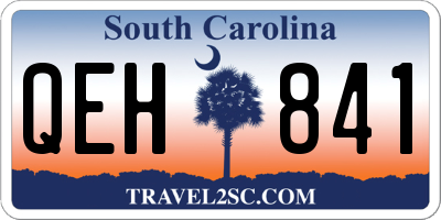 SC license plate QEH841