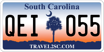 SC license plate QEI055