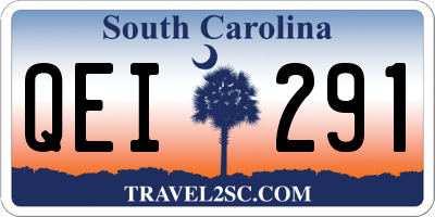 SC license plate QEI291