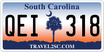SC license plate QEI318