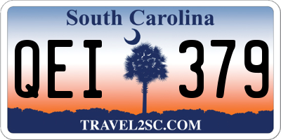 SC license plate QEI379