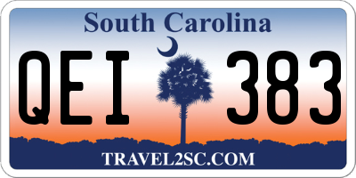SC license plate QEI383